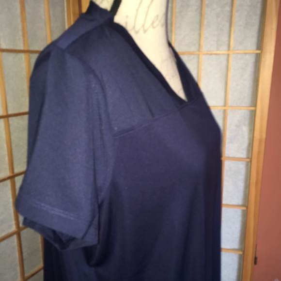 NWT ASICS Athletic Practice Short Sleeve Top Large Blue - Picture 6 of 12